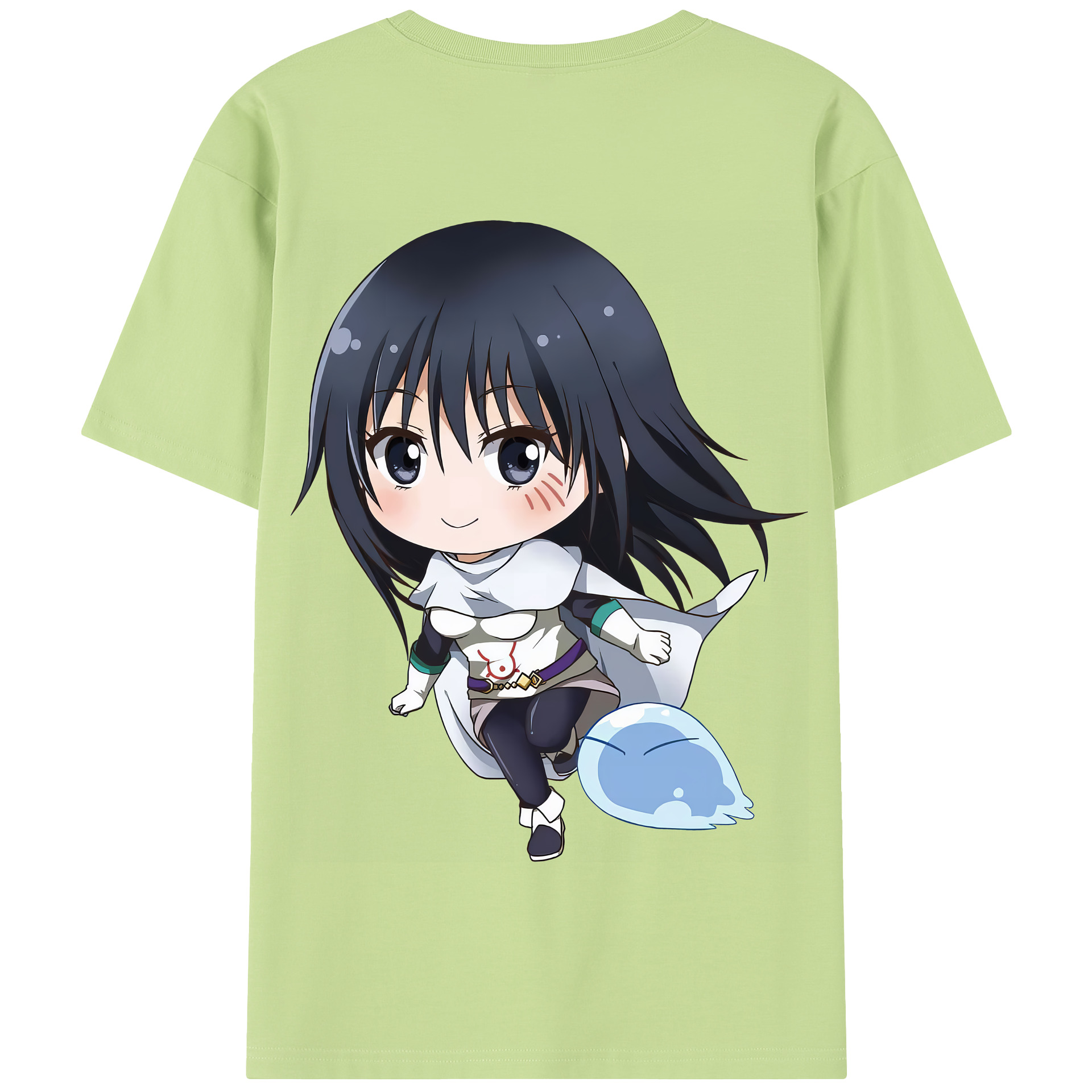 （画像用） 転スラ Regarding Reincarnated to Slime 綿100％半袖Tシャツ（背面プリント）